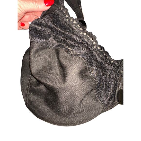 Glamorise Front- Closure WonderWire Bra (NWOT) - 40F - Black - Picture 4 of 8